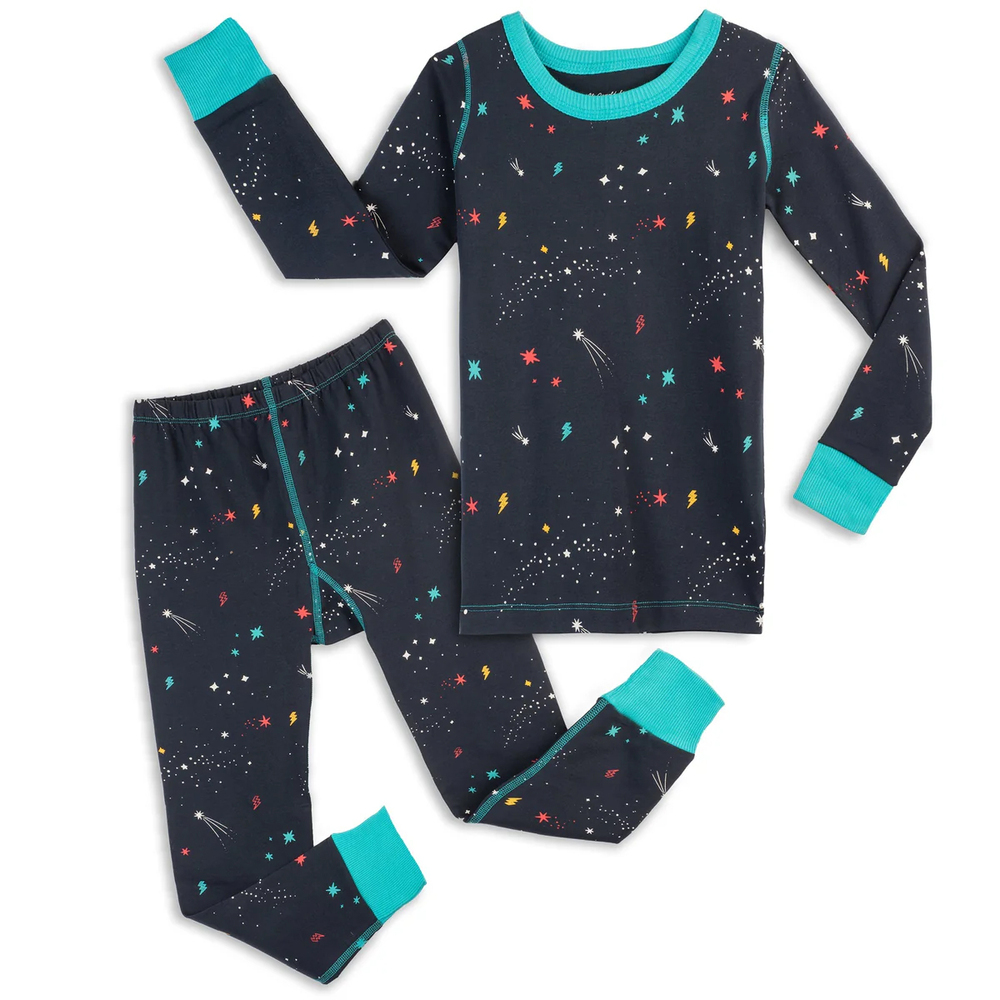 Mightly Unisex Galaxy 2-piece Pajamas size: 2-5T